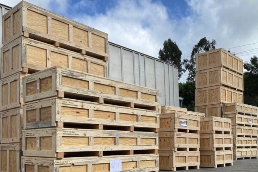 Wood crates